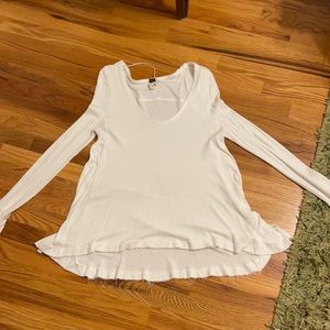 NEVER WORN free people waffle blouse